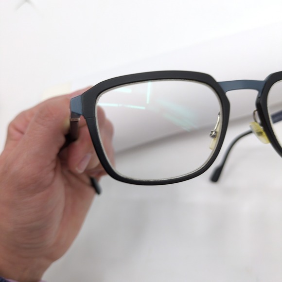 Face a Face Paris Scott 3 TM01 Eyeglasses Mens 51-20-142 Black Blue Titanium - Picture 9 of 13